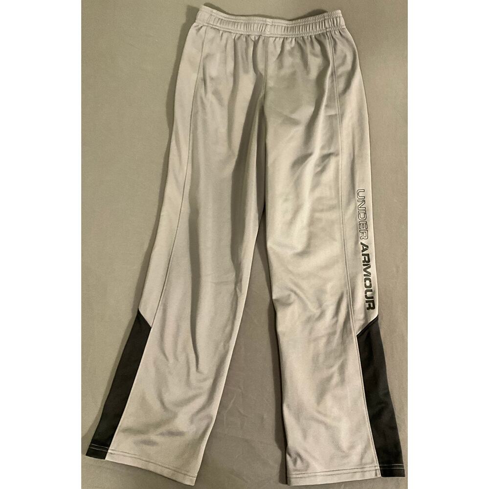 NWT Under Armour Loose Youth Unisex Warm Ups YLG Brawler 2.0 Grey Drawstring - Picture 3 of 10